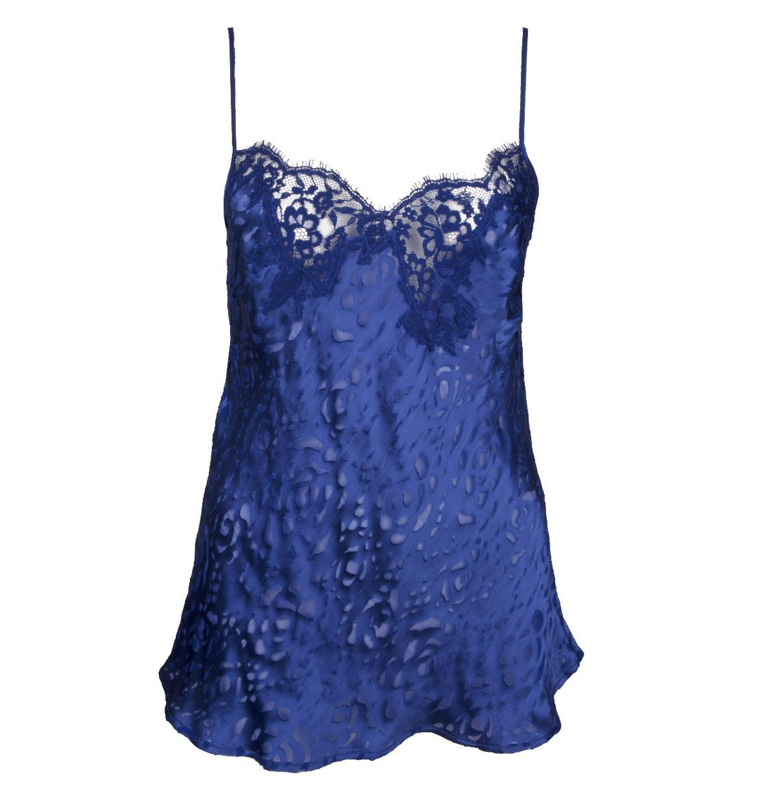 Лиз Чармел - Одевание лифчика с цветочным принтом Синее ночное белье Лиз Чармель