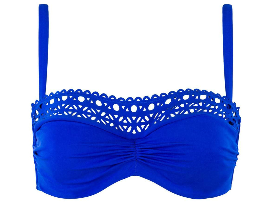 Lise Charmel - Ajourage Couture Underwire 끈이 없는 비키니 Blue 끈이 없는 비키니 Lise Charmel 수영복