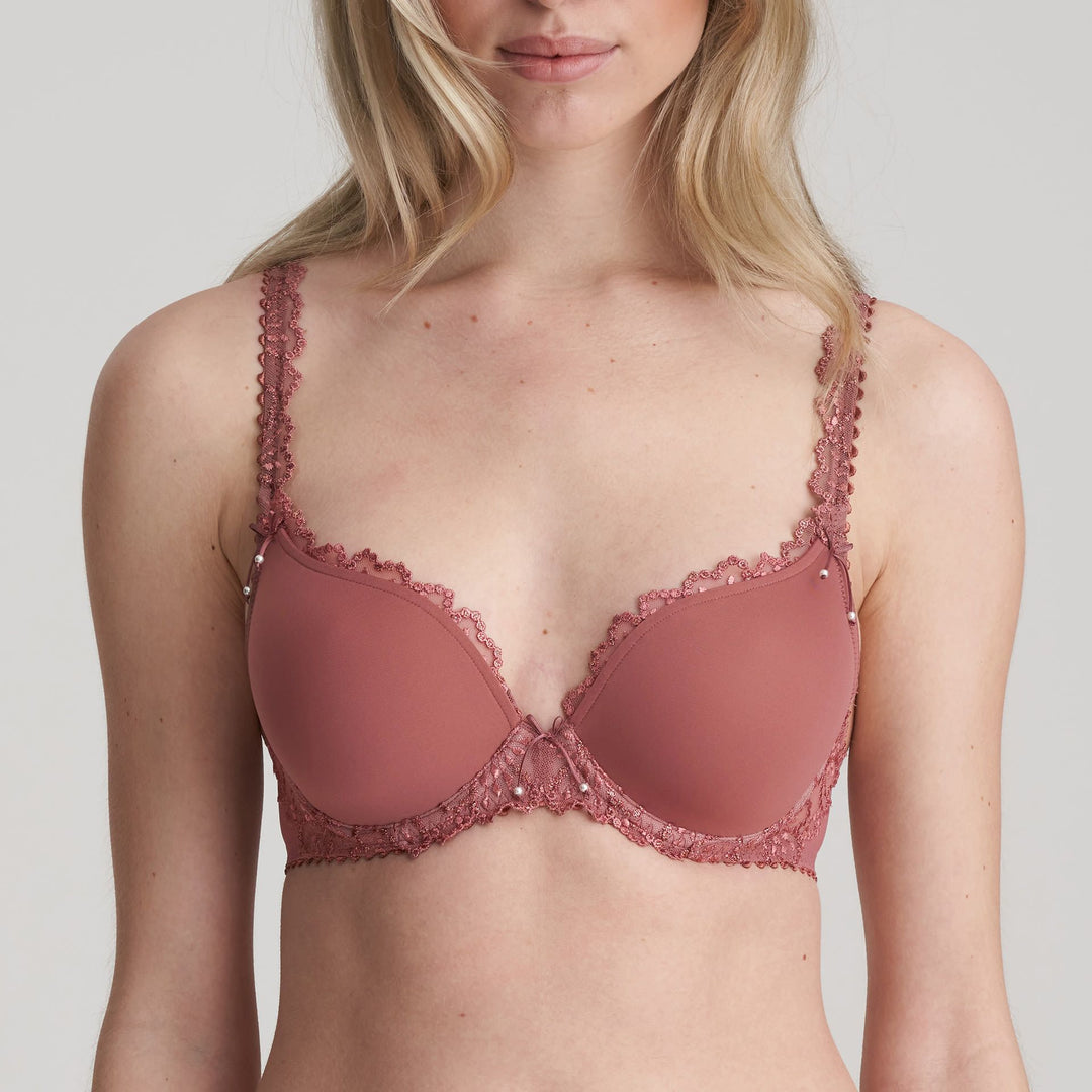 Marie Jo Jane Soutien-gorge rembourré forme coeur - Soutien-gorge rembourré rouge cuivre Marie Jo