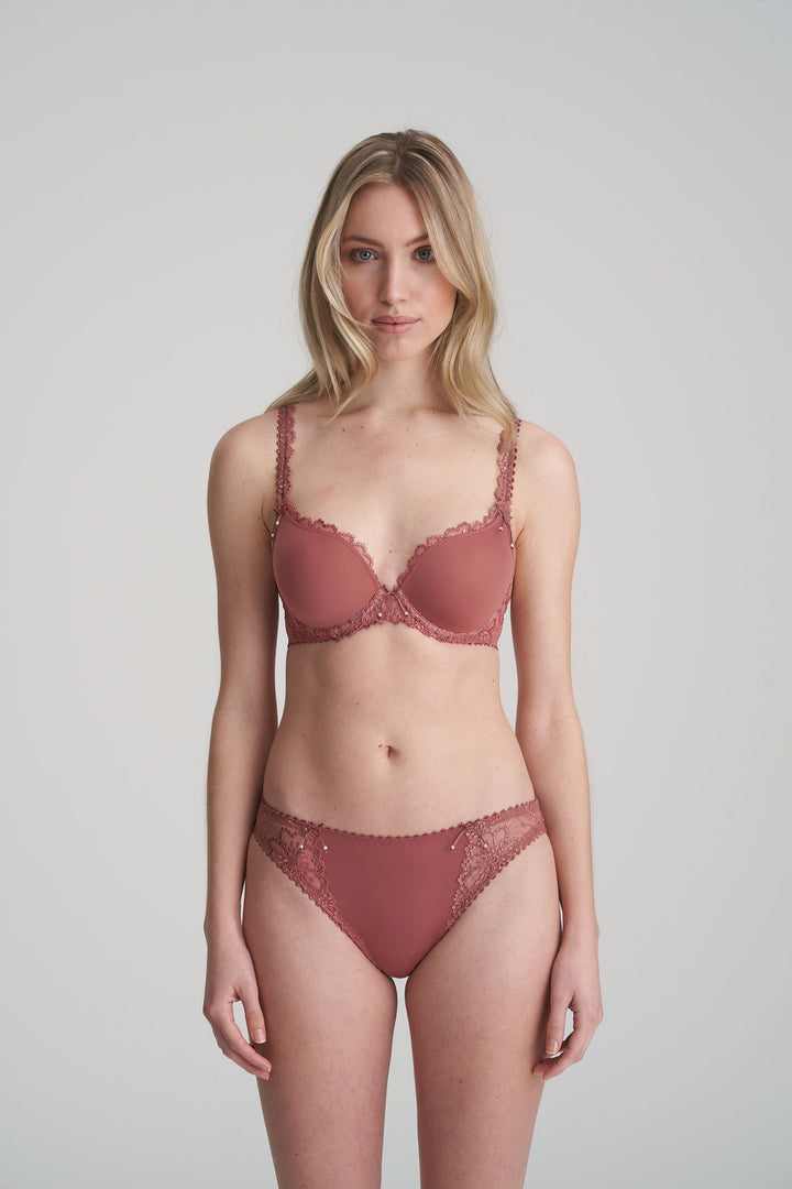 Marie Jo Jane Soutien-gorge rembourré forme coeur - Soutien-gorge rembourré rouge cuivre Marie Jo