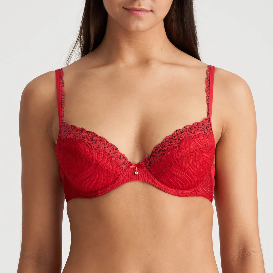 Marie Jo Coely Push Up Bra Removable Pads - Strawberry Kiss Push Up Bra Marie Jo 