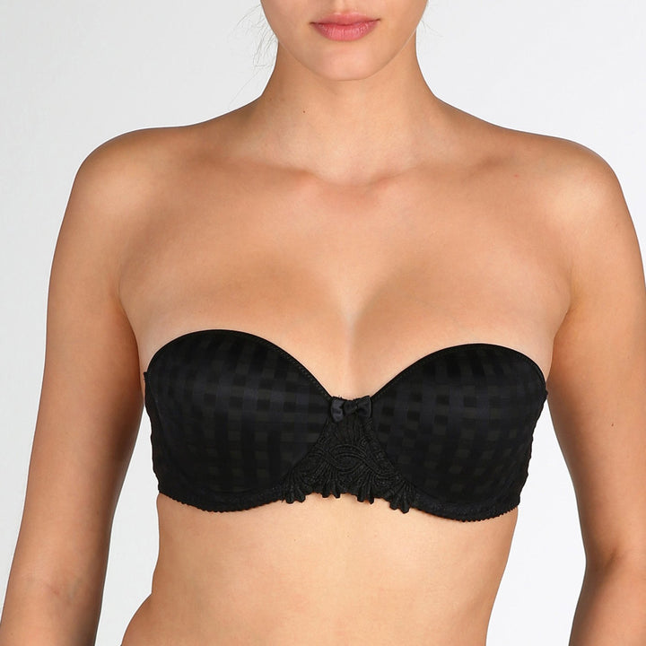 Soutien-gorge rembourré Marie Jo Avero sans bretelles - Soutien-gorge sans bretelles noir Marie Jo