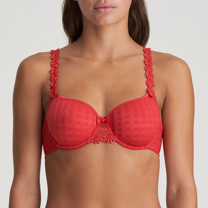 Marie Jo Avero Seamless Non Padded Bra - Red Full Cup Bra Marie Jo