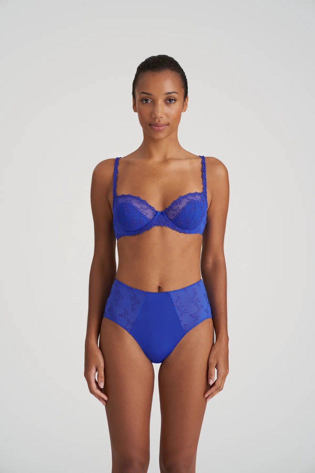 Marie Jo Nellie Half Padded Plunge 文胸 - Electric Blue Plunge Bra Marie Jo