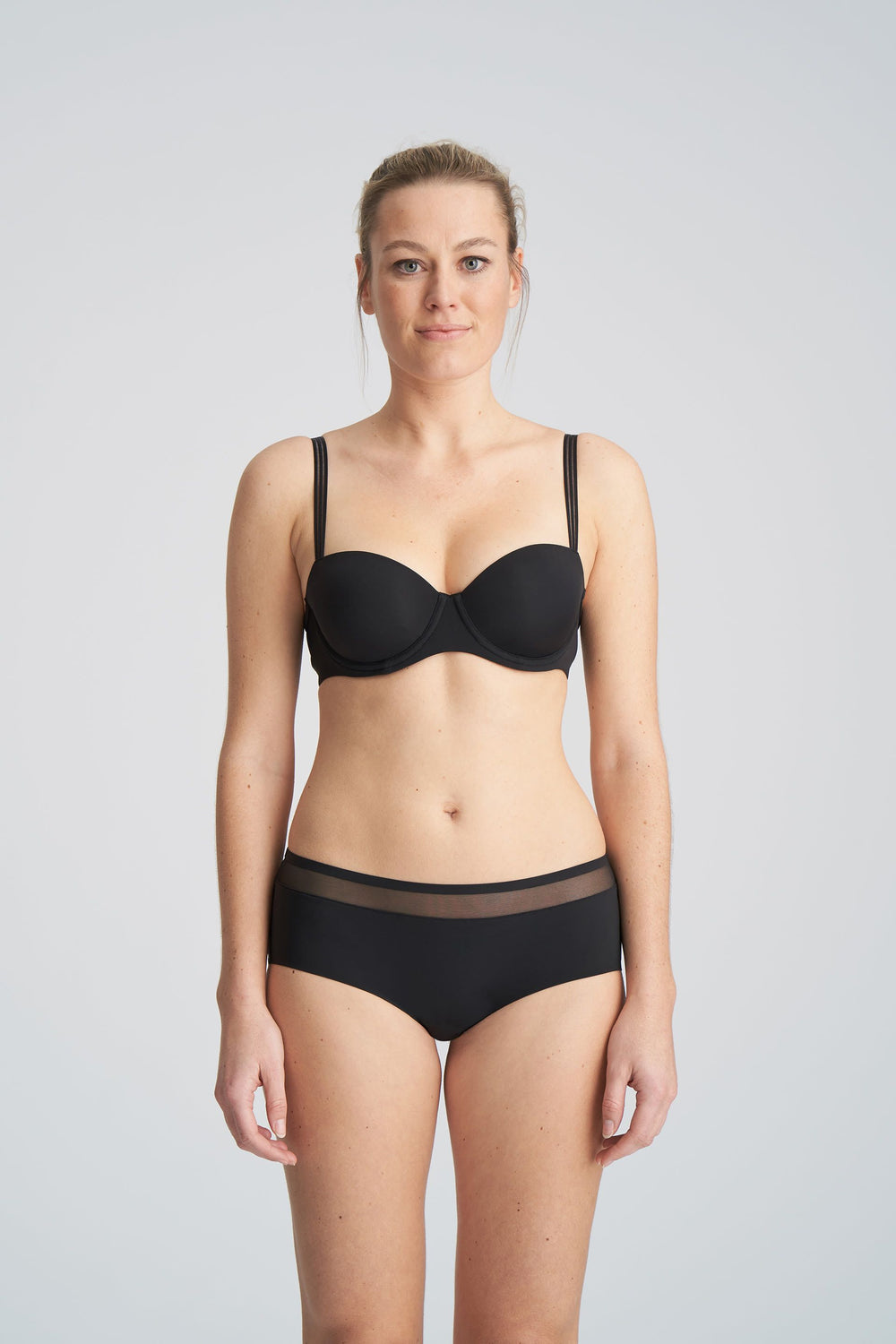 Marie Jo L'Aventure Louie Padded Bra Balcony - Black Balcony Bra Marie Jo L'Aventure