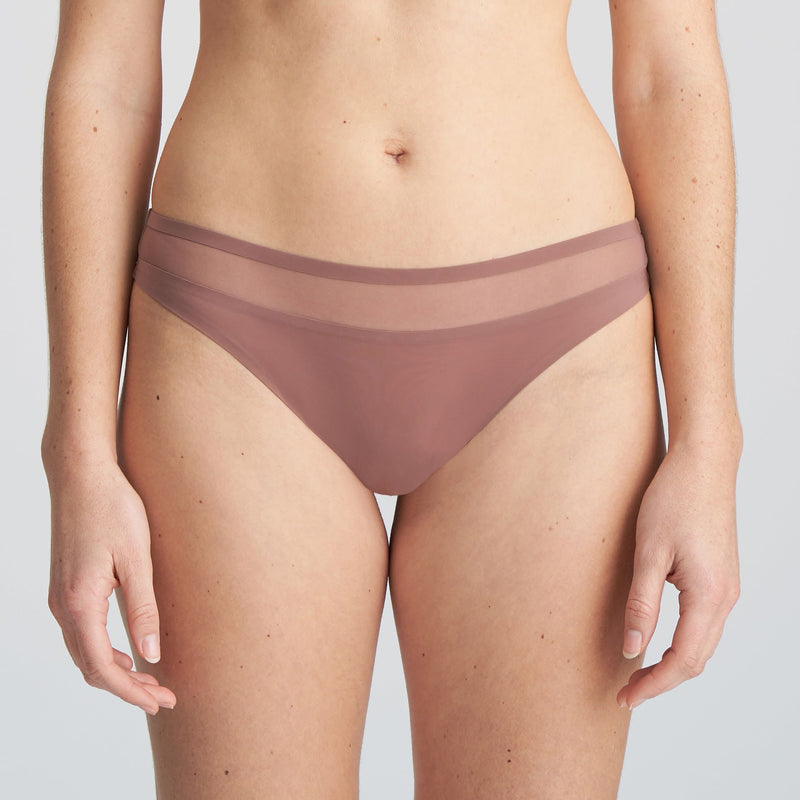 Marie Jo - Louie Thong Satin Taupe