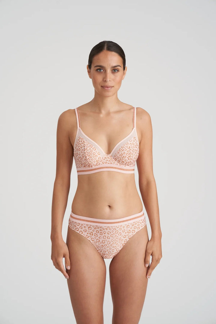 Marie Jo L'Aventure Soutien-gorge plongeant Benicio Longline - Soutien-gorge plongeant rose nacré Marie Jo L'Aventure