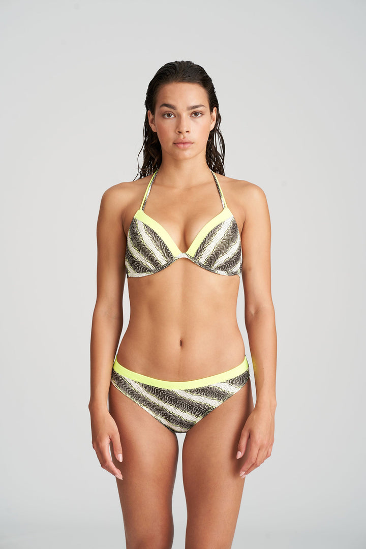 Marie Jo Swim Murcia Bikini-Slip Rio - Mini-Bikini-Slip mit gelbem Blitz Marie Jo Swim