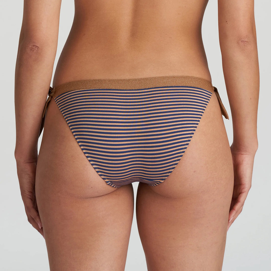Marie Jo Swimwear Saturna 比基尼内裤腰绳 - 海洋青铜色比基尼内裤 Marie Jo Swimwear