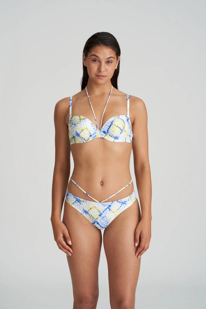 Marie Jo Swimwear Lundey Bikini Briefs Rio - Lime Snake Bikini Brief Marie Jo Swimwear 