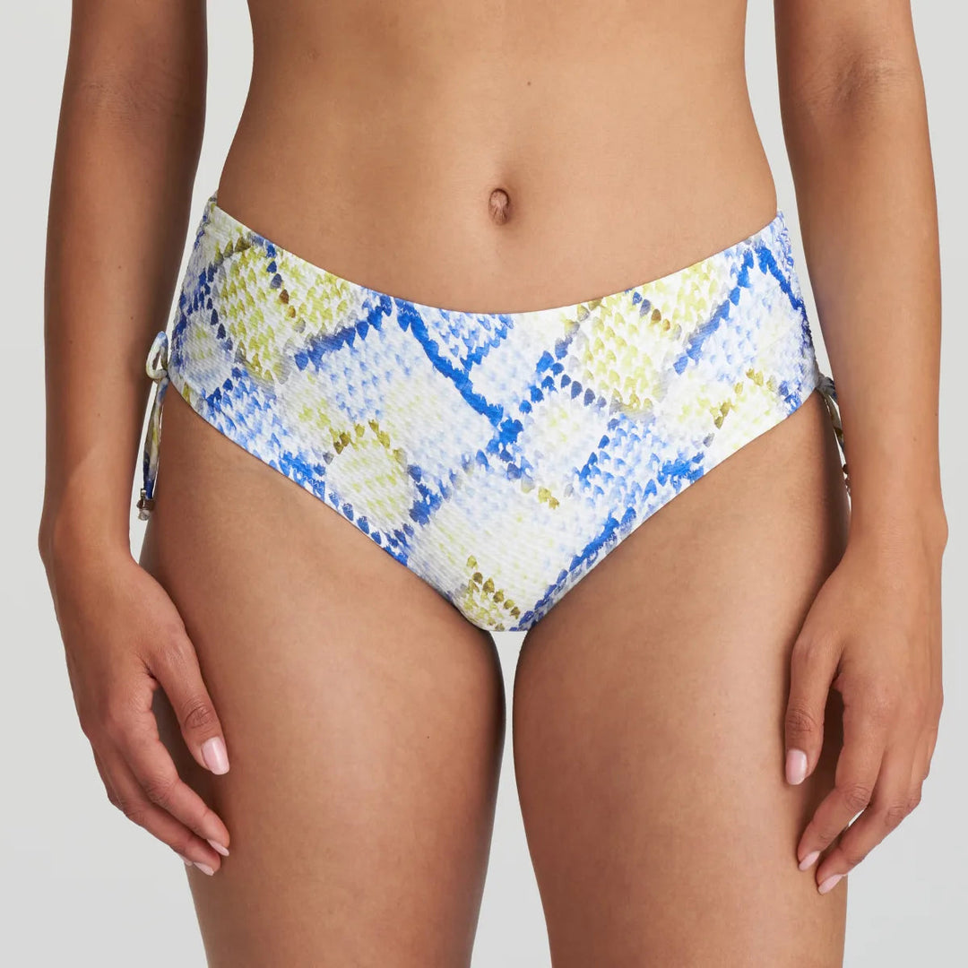 Marie Jo Swimwear Lundey Bikini Full Briefs Ropes - Lime Snake Full Bikini Brief Marie Jo Swimwear 