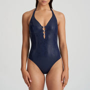 Marie Jo Swimwear San Domino Padded Triangle Swimsuit - Evening Blue Triangle Swimsuit Marie Jo Swimwear