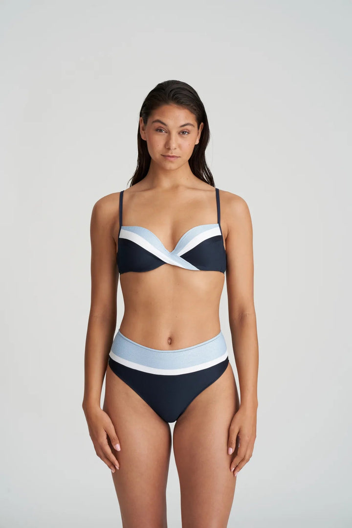 Marie Jo Swimwear Sitges Padded Plunge Bikini Top - Cloud Party Plunge Bikini Marie Jo Swimwear 