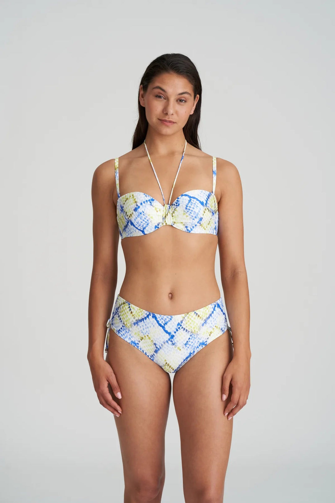 Marie Jo Swimwear Мягкий топ без бретелек Lundey - Бикини без бретелек Lime Snake Marie Jo Swimwear