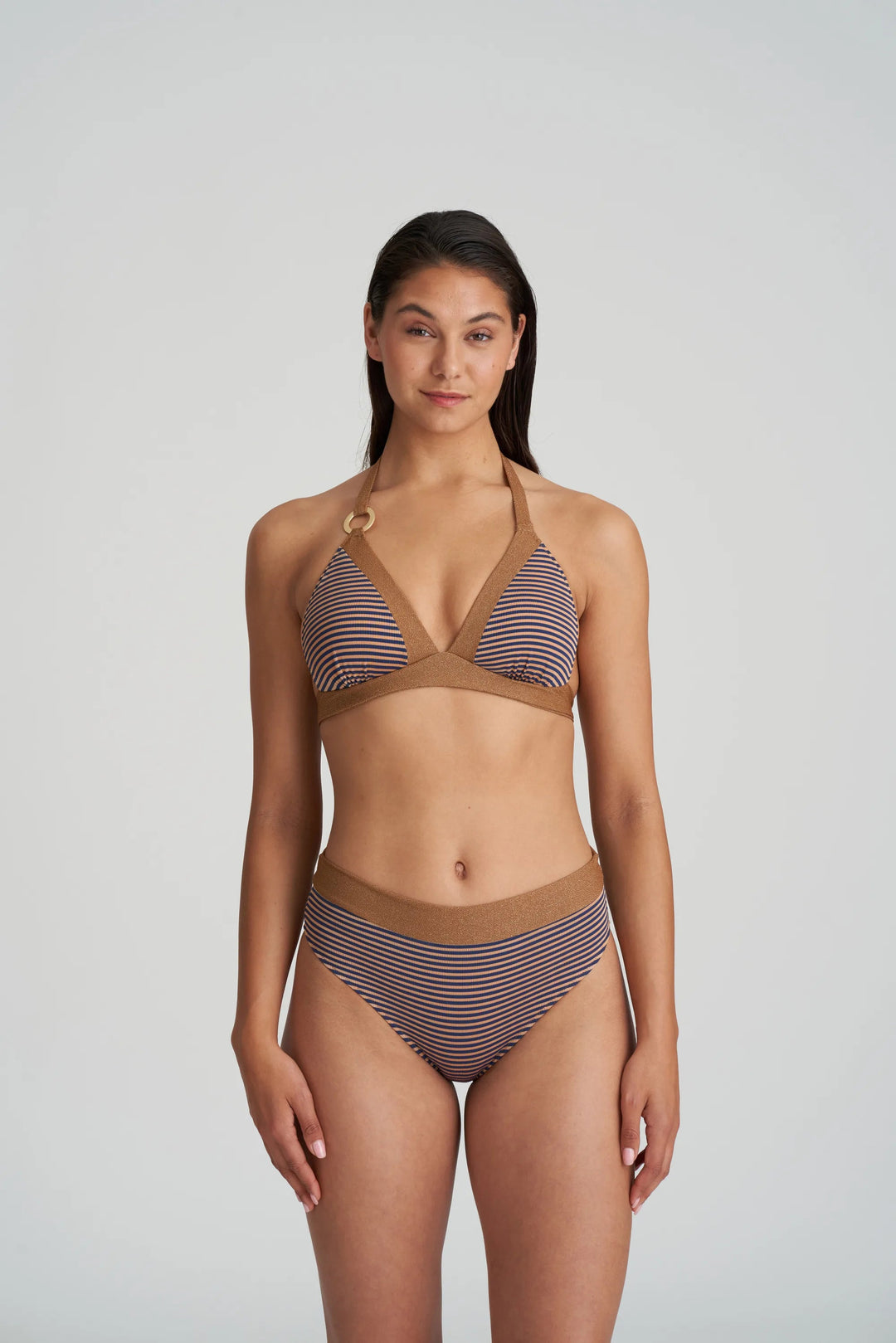 Marie Jo Swimwear Saturna Padded Triangle Bikini Top Ocean Bronze
