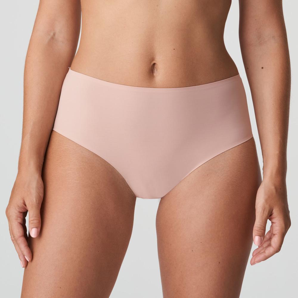 Cotton Seamless Full Brief in Pale Pink