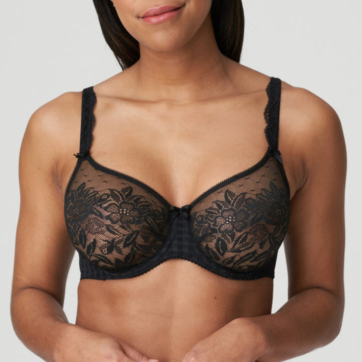 Primadonna Madison Non Padded Full Cup Bra - Black Full Cup Bra PrimaDonna 