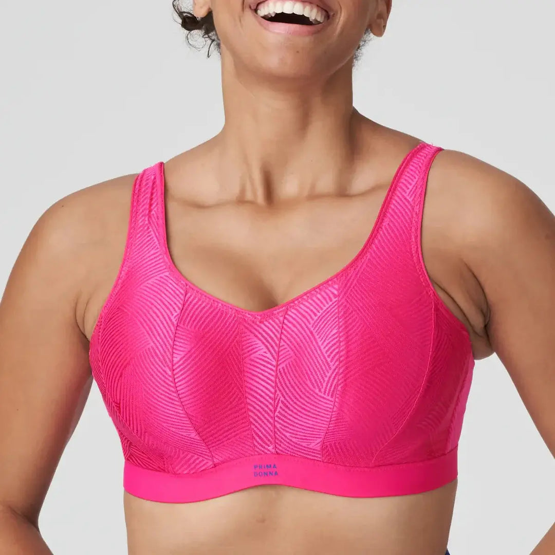 PrimaDonna Sport The Game Padded Sports Bra - Electric Pink Sports Bra PrimaDonna Sport 