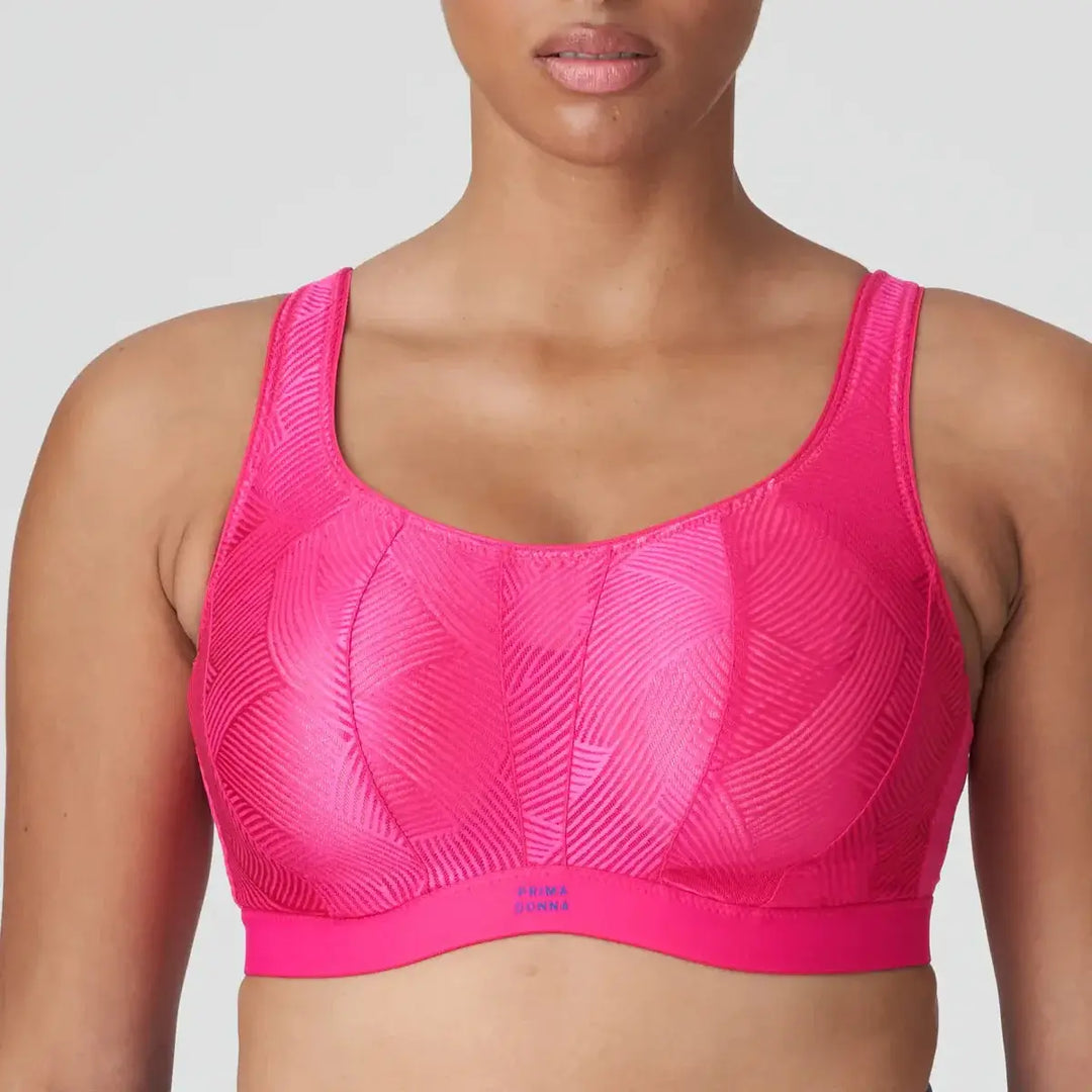 Pink workout bra best sale