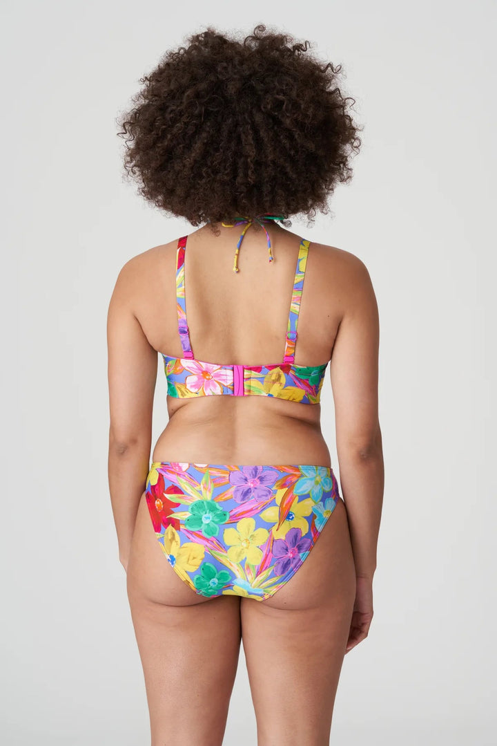 PrimaDonna Swimwear Sazan Padded Strapless Bikini Top - Blue Bloom Trägerloser Bikini PrimaDonna Swimwear