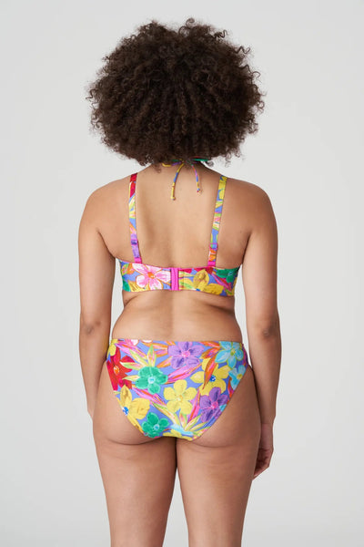 PrimaDonna Swimwear Sazan Padded Strapless Bikini Top Blue Bloom