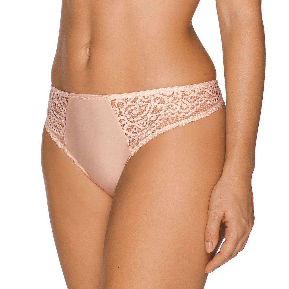 PrimaDonna Twist I Do Thong - String beige soyeux PrimaDonna Twist