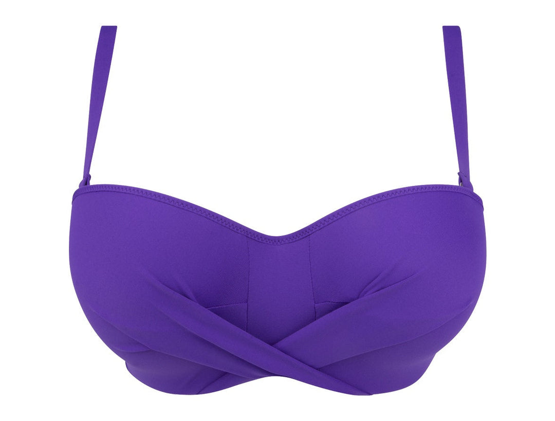 Antigel by Lise Charmel - La Chiquissima Padded Strapless Bandeau Bikini Mer Purple Strapless Bikini Antigel by Lise Charmel Swimwear 