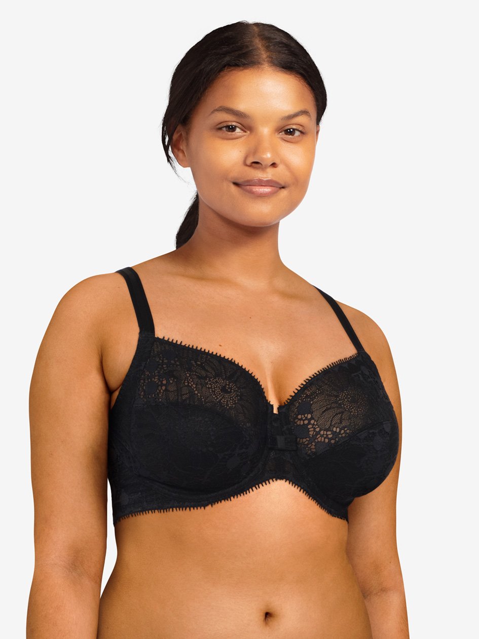 Chantelle Day To Night Very Covering Underwired Bra - 블랙 풀 컵 브라 Chantelle