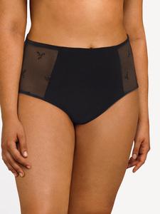 Chantelle Every Curve High-Waisted Support Full Slip - Black High Brief Chantelle